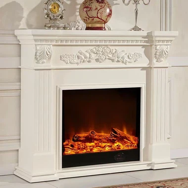 Построена в Електрическа камина и телевизионна стена