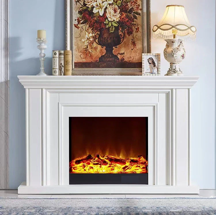Свободностояща електрическа камина и Мантел